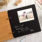 Деревянный альбом ручной работы "Счастливые моменты" MEOW (20 x 20 см)