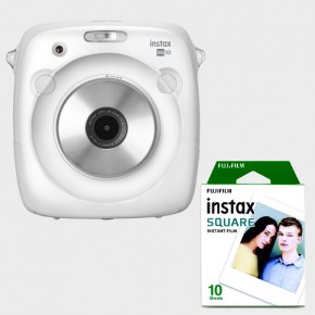 Instax Square SQ10 WHITE (квадратный кадр) + кассета в подарок
