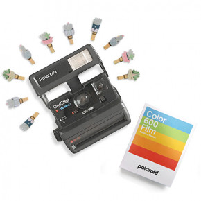 Подарочный набор: Polaroid 636 + кассета + прищепки