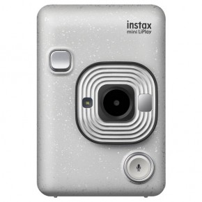 Instax Mini LiPlay Stone White фотоаппарат + принтер моментальной печати