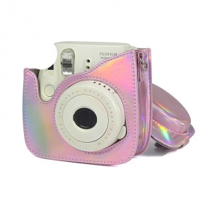 Чехол Instax MINI 8/9 розовый металлик