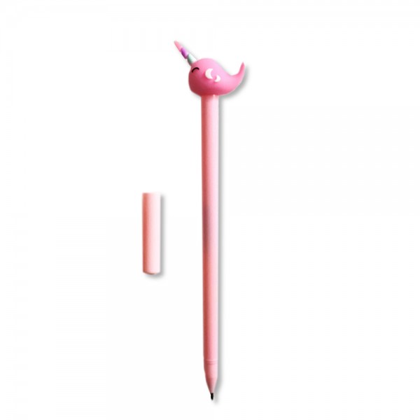 Ручка гелевая "Розовый Кит" для подписи в альбоме RAINBOW (разноцветная)
