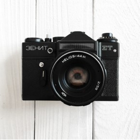 Зенит ЕТ + объектив Гелиос 44М 2/58 + чехол (натуральная кожа)