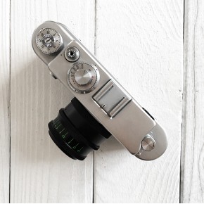 Зоркий 4 + объектив Индустар-50 3.5/50  фотоаппарат дальномерный + чехол кожа