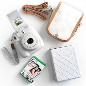 Instax Mini 9 SMOKY WHITE + альбом + кассета + чехол