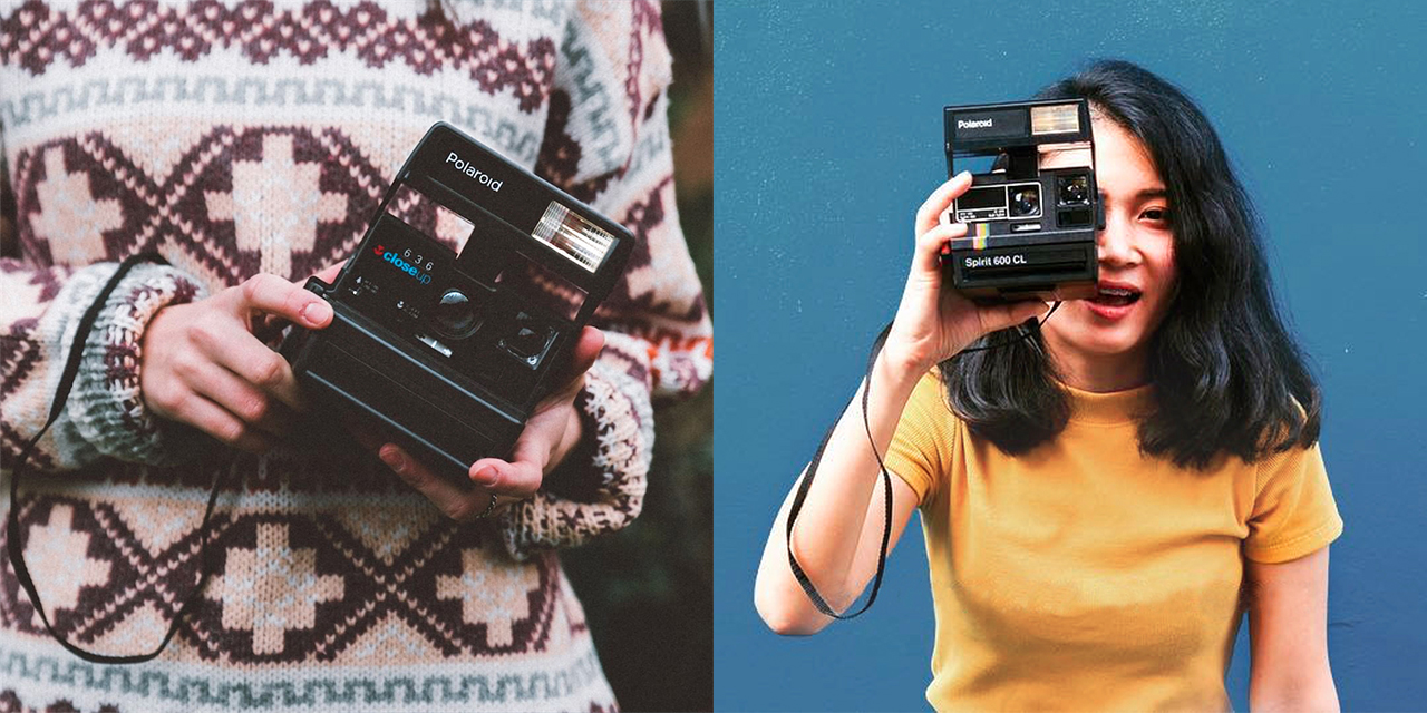 винтажный Polaroid 636 и SuperColor